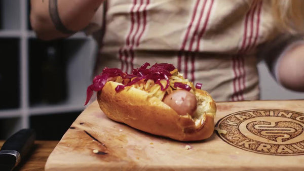 Inspiration - Gourmet-Hotdog mit Kattinge Kraut