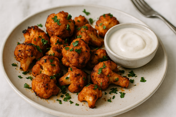 Buffalo-Blumenkohl-Bites in deiner ONYX Airfryer