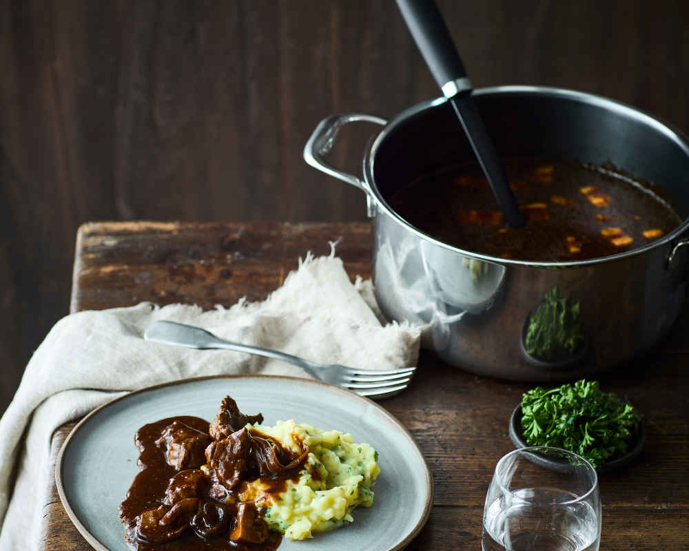 Rezept für Wildragout mit Pilzen