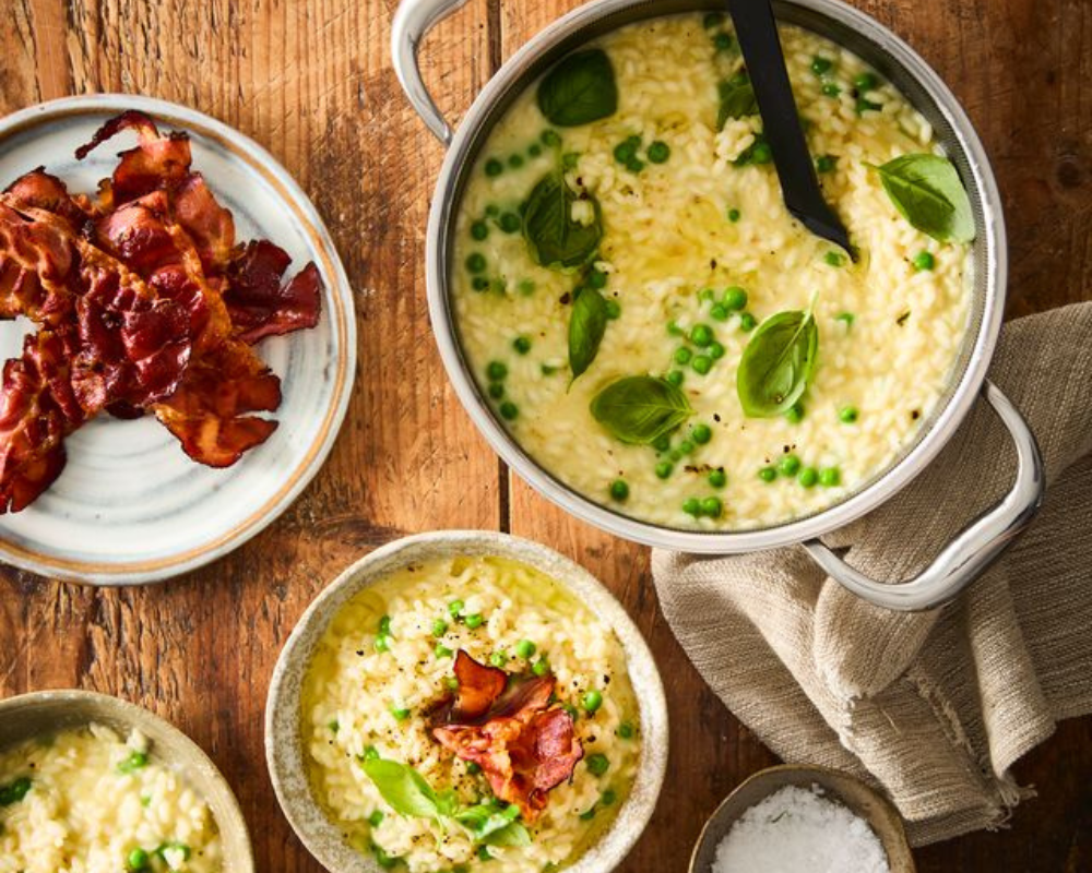 Risotto mit Parmaschinken