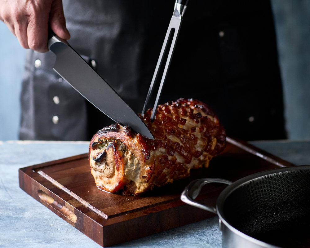 Porchetta mit Kräutern und Zitrone