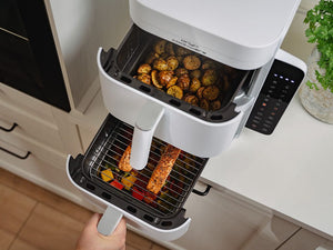 HEISSLUFTFRITTEUSE - DUAL STACK 12L - WEISS - 4
