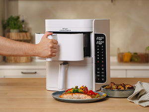 HEISSLUFTFRITTEUSE - DUAL STACK 12L - WEISS - 7