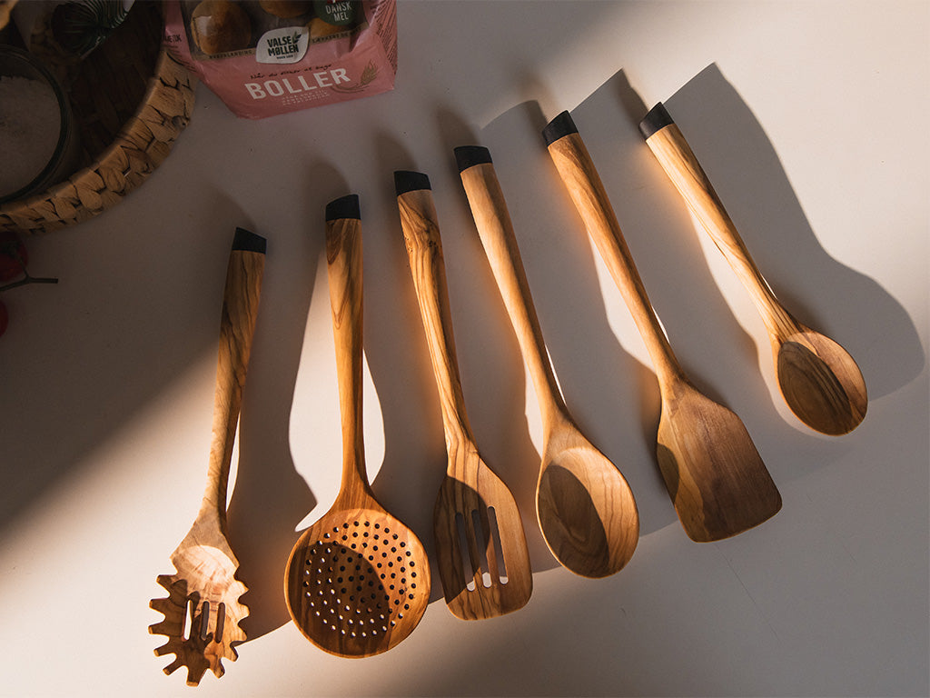 Premium-Küchenutensilien-Set aus Olivenholz – 6-teilig