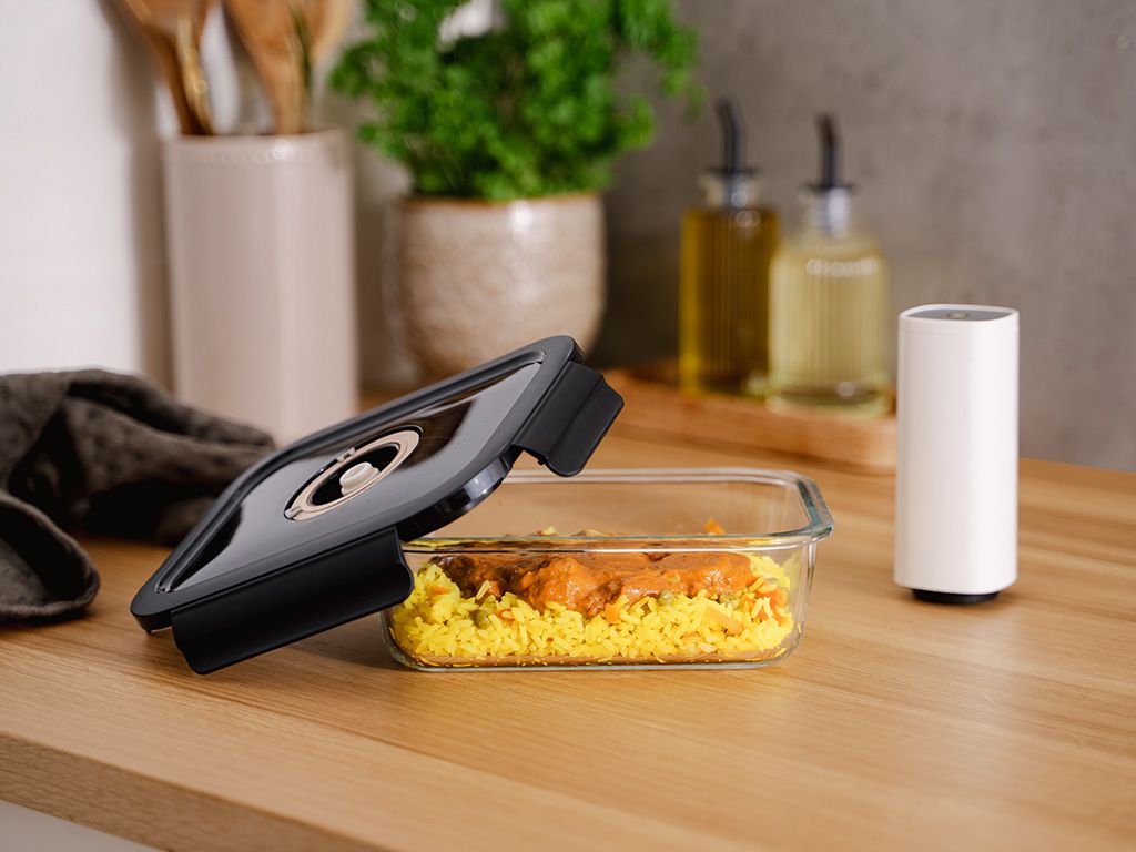 QUADRATISCHER VACUUM-GLASBEHÄLTER – 1230ML - 2