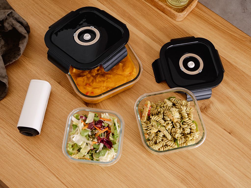 QUADRATISCHER VACUUM-GLASBEHÄLTER – 800ML