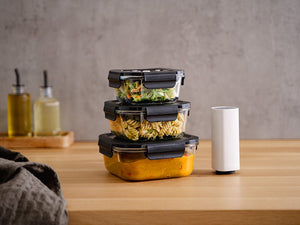 QUADRATISCHER VACUUM-GLASBEHÄLTER – 1230ML - 3