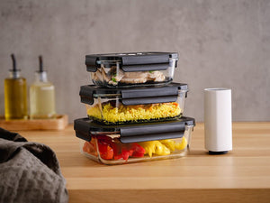 RECHTECKIGER VACUUM-GLASBEHÄLTER – 630ML - 3