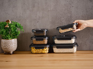 VACUUM-GLASBEHÄLTER MIX-SET – 6TLG - 3