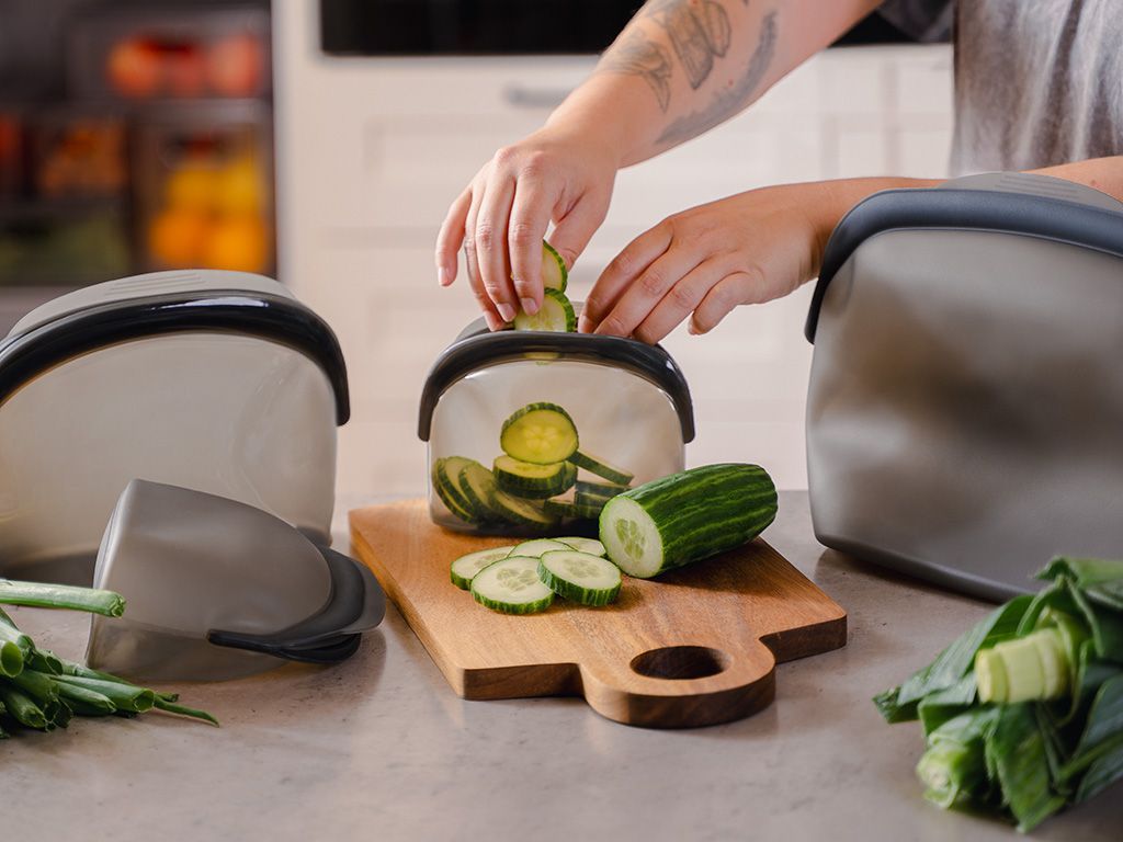 GEMISCHTE SILIKON-AUFBEUTEL