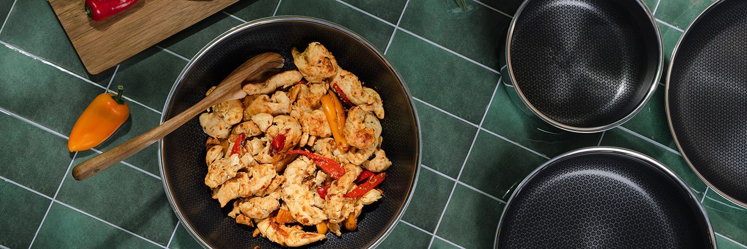 WOKPFANNE MIT ABNEHMBAREM GRIFF 30CM SET