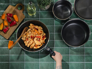 WOKPFANNE MIT ABNEHMBAREM GRIFF 30CM SET - 4