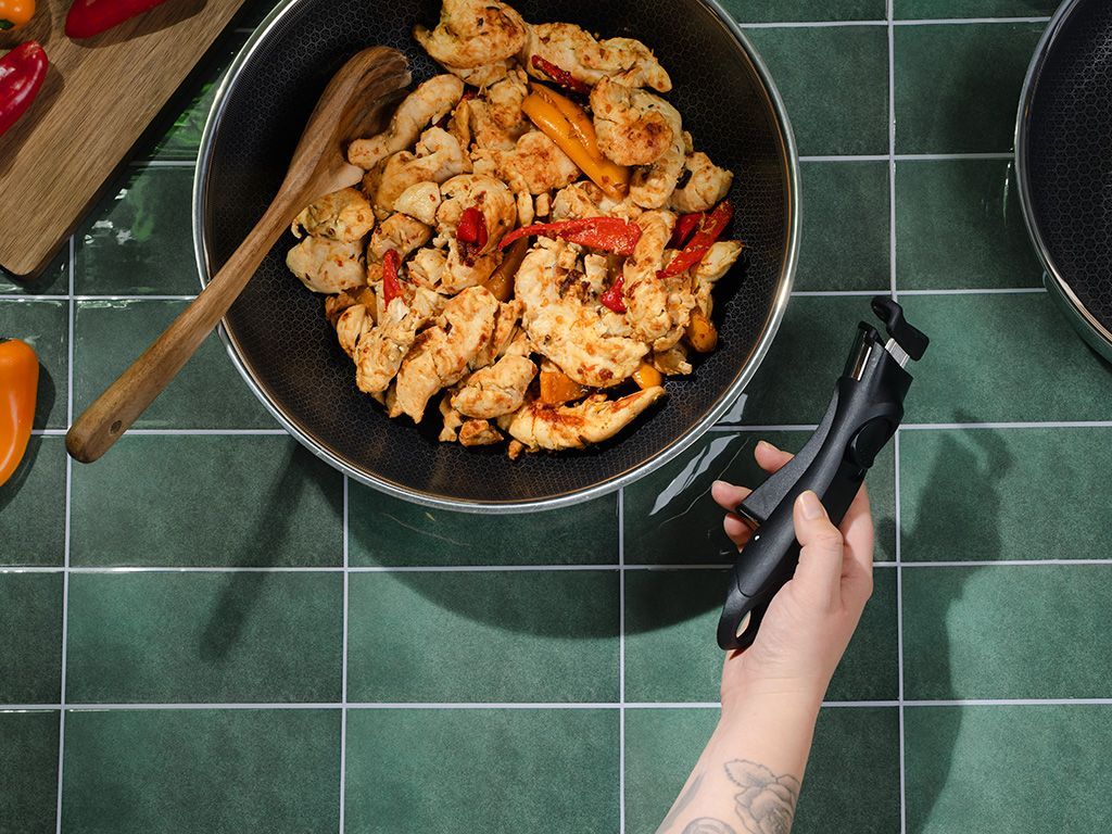 WOKPFANNE MIT ABNEHMBAREM GRIFF 30CM SET - 3