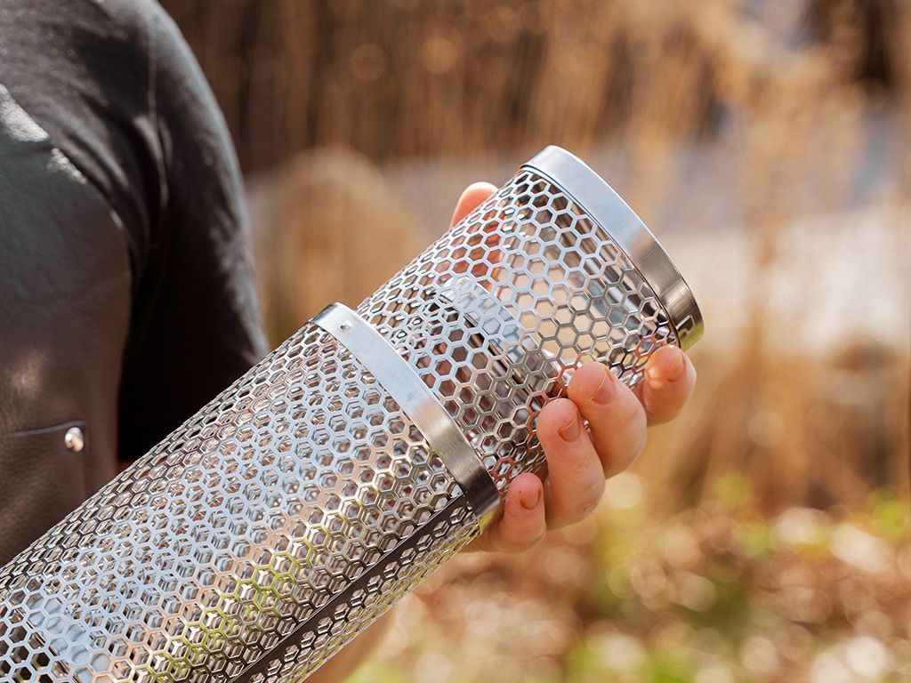 GROSSER GRILLKORB ZYLINDER – 4 STÜCK