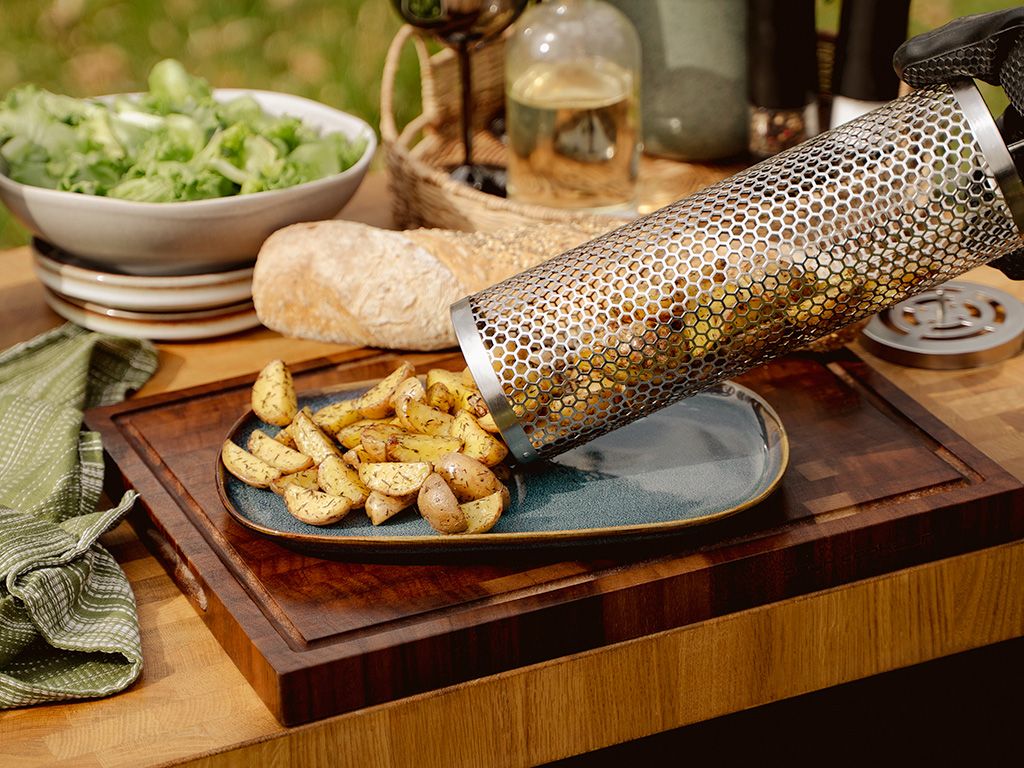 KLEINER GRILLKORB ZYLINDER – 4 STÜCK - 3