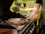 BBQ-GRILLPFANNE MIT ABNEHMBAREM GRIFF 28 CM
