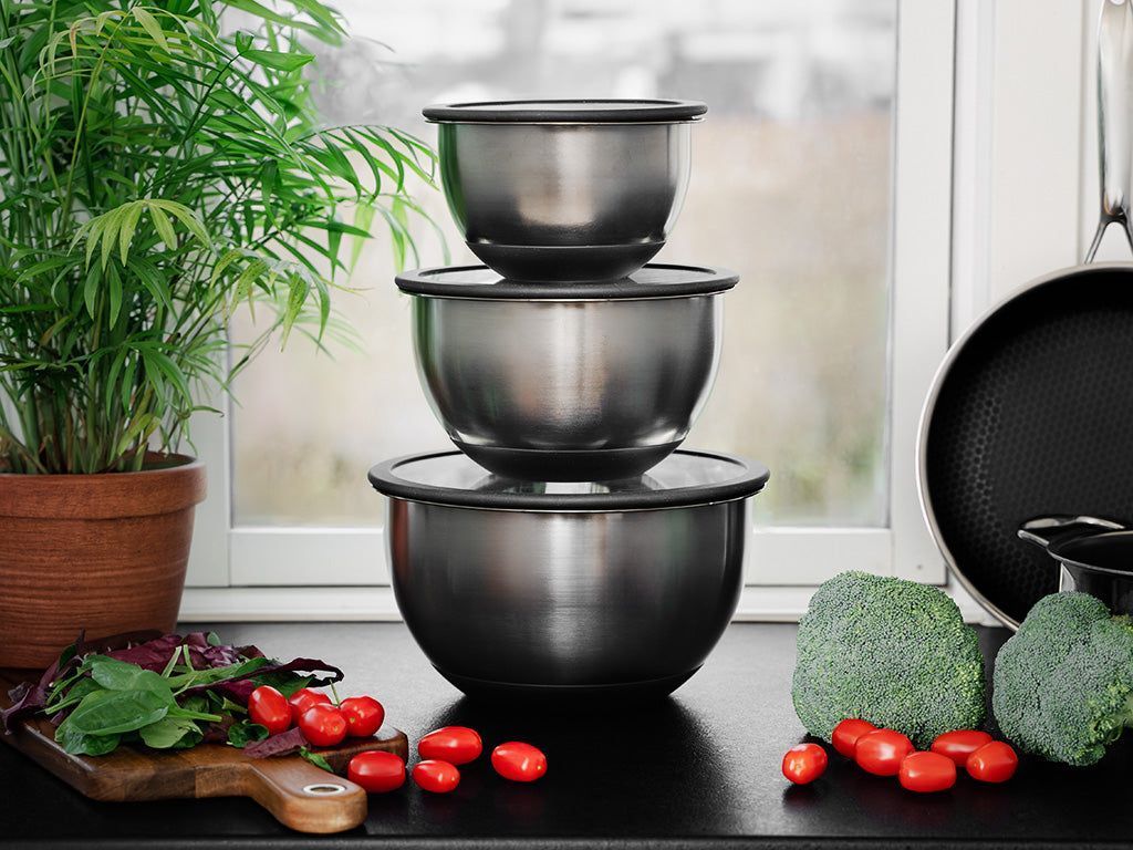 EDELSTAHL-RÜHRSCHÜSSELN – 3000ML - 5