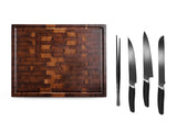 WALNUSS-SCHNEIDEBRETT – PREMIUM SET