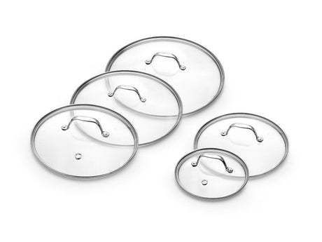 GLASDECKEL-SET 18/24/26/28/30 CM – 5-TEILIG - 1
