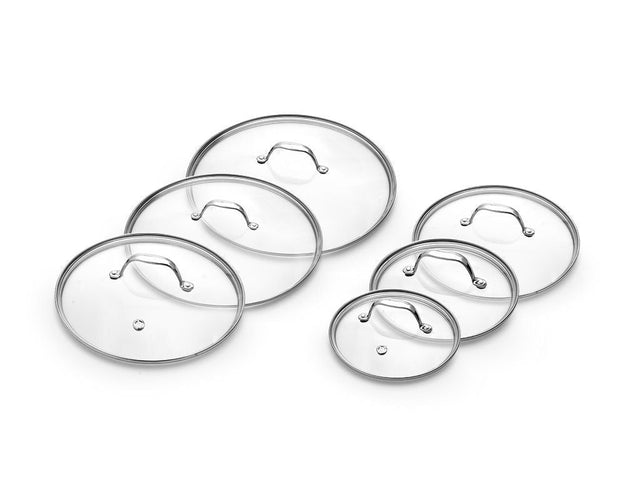 GLASDECKEL-SET 18/20/24/26/28/30 CM – 6-TEILIG - 1