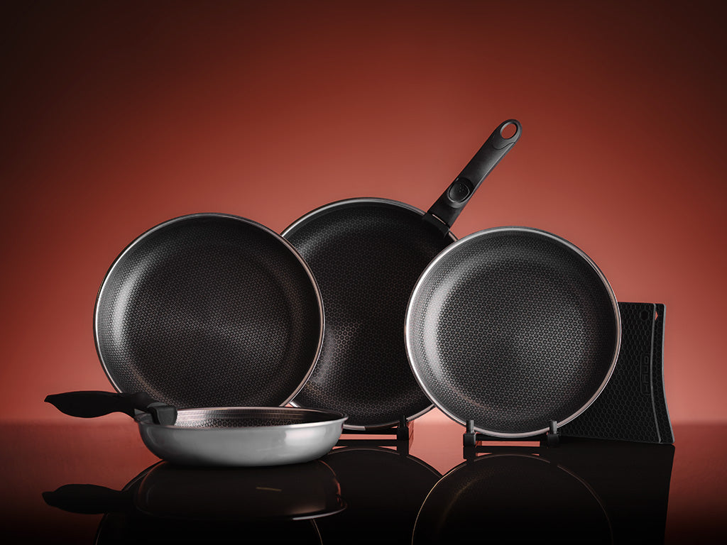Komplettes Handleless Bratpfannenset 4-Teilig
