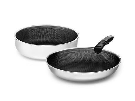 BRATPFANNEN-SET SAUTÉ MIT ABNEHMBAREM GRIFF – 2 STÜCK - 1
