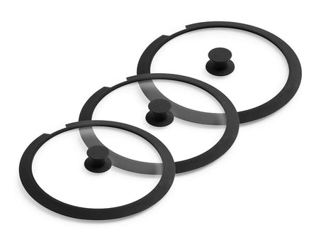 GLASDECKEL OHNE GRIFF – 3-STÜCK - 1