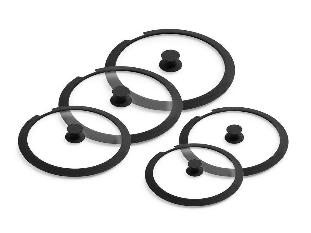 HANDLELESS GLASS LID – 5PC - 1