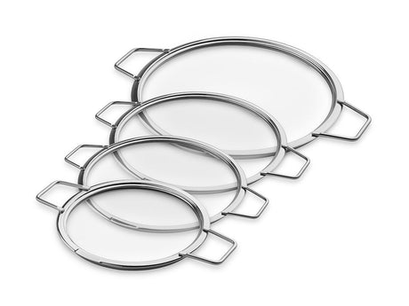 STAPELBARE GLASDECKEL – 18/ 20/ 24/ 28 CM – 4 TEILE - 1