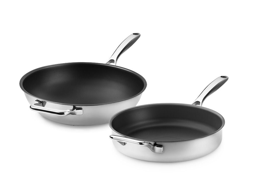 ZERO – NATÜRLICH ANTIHAFT WOK+SAUTIER-SET – 2 TEILE