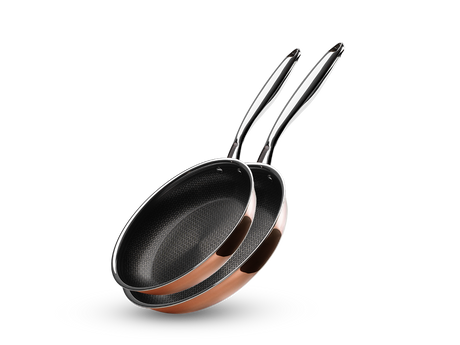 KUPFER HYBRID ANTIHAFT BRATPFANNE+SAUTIERPFANNENSET - 2 TEILE - 1