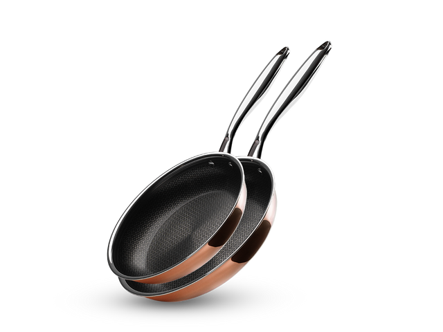 KUPFER HYBRID ANTIHAFT BRATPFANNE+SAUTIERPFANNENSET - 2 TEILE - 1