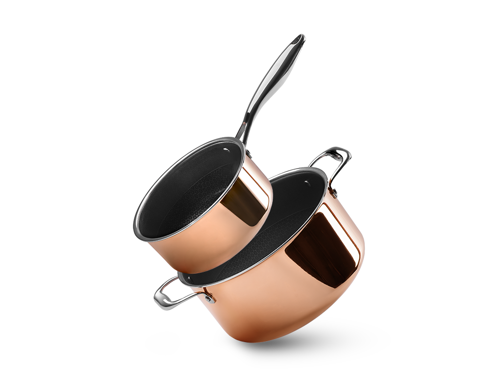 KUPFER HYBRID ANTIHAFT TOPFSET - 2 TEILE - 1
