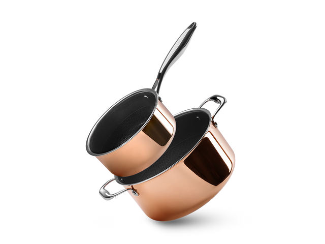 KUPFER HYBRID ANTIHAFT TOPFSET - 2 TEILE - 1