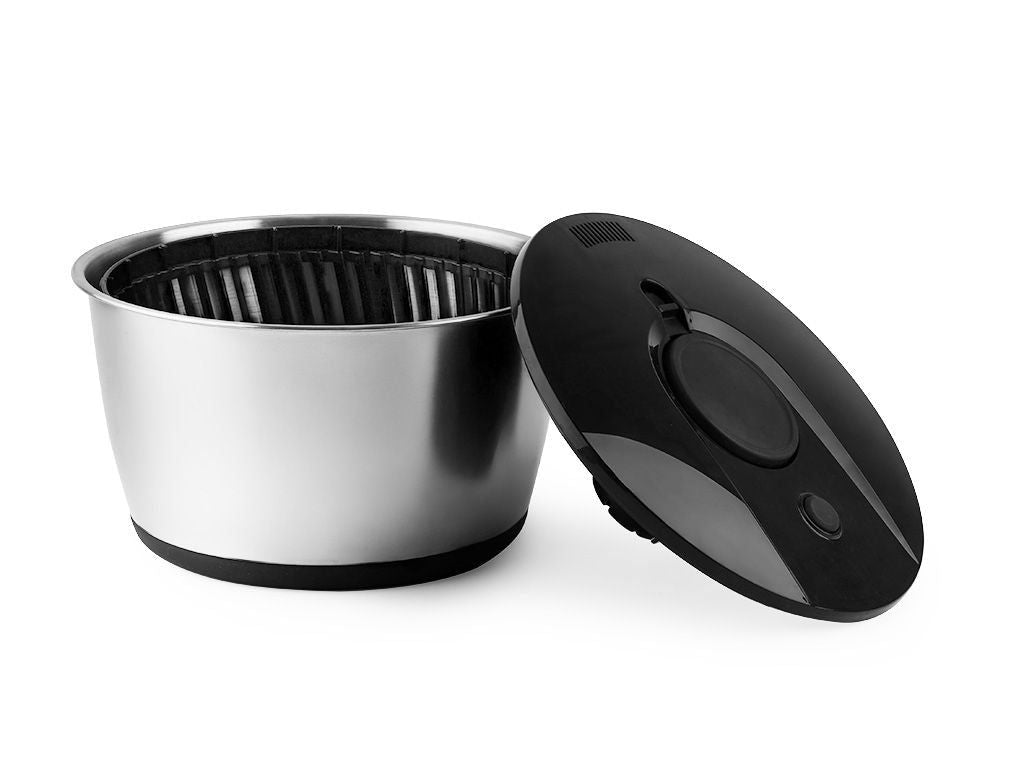 STAINLESS STEEL SALAD SPINNER - 2