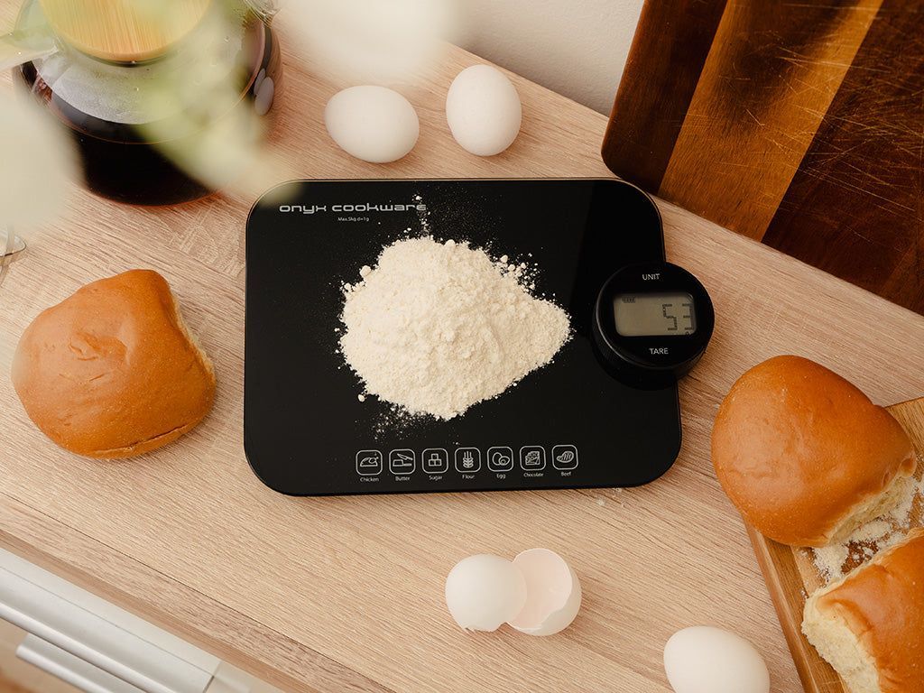 BATTERIEFREIE KÜCHENWAAGE – ONYXCOOKWARE DE