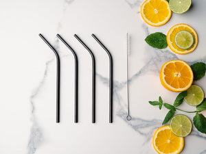 REUSABLE STEEL STRAWS - PARTY BUNDLE - 3