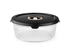 Rund vakuum glasbeholder – 1400ML