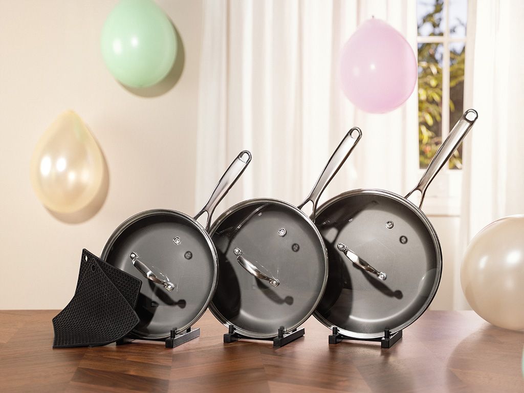 KOMPLETTES ZERO PFANNENSET – 3 TEILE - 1