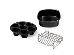 Heißluftfritteusen-Zubehör im 3er-Pack - 8L
