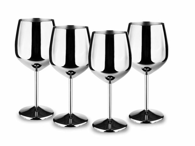 EDELSTAHL WEINGLAS SET 4-PACK - 1